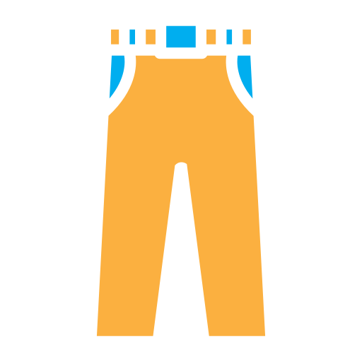 pantalones largos Generic color fill icono