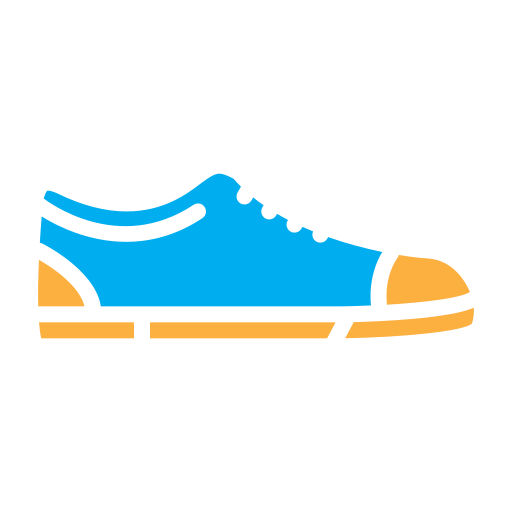 zapatillas Generic color fill icono
