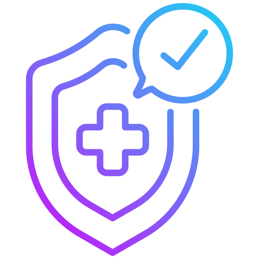 medische verzekering Generic gradient outline icoon