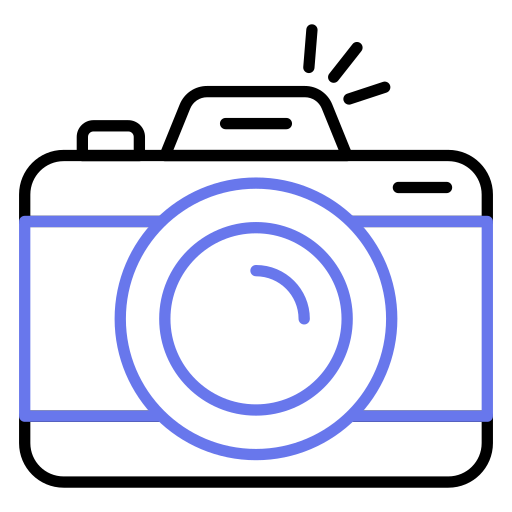 cámara digital Generic color outline icono