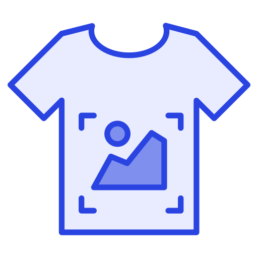 티셔츠 디자인 Generic color lineal-color icon