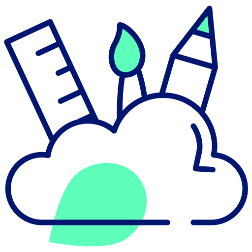 Cloud design Generic color lineal-color icon