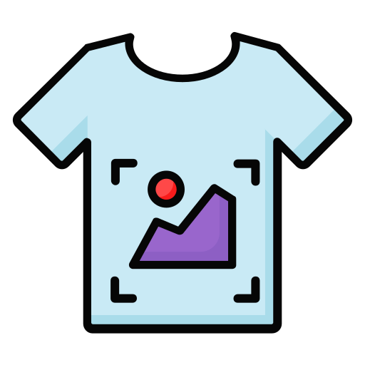 modello di maglietta Generic color lineal-color icona