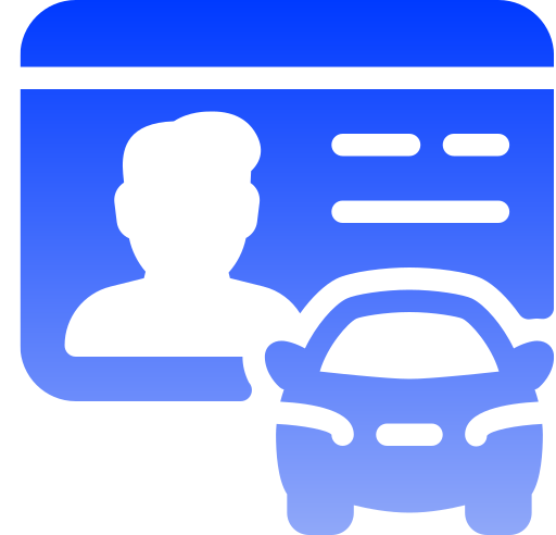 rijbewijs Generic gradient fill icoon