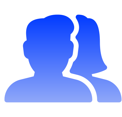 mężczyzna i kobieta Generic gradient fill ikona