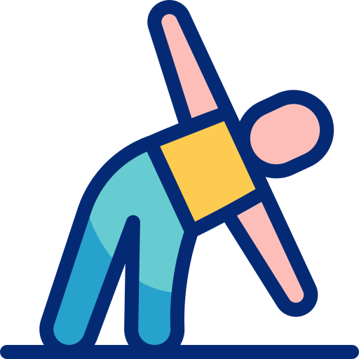 postura de yoga Basic Accent Lineal Color icono