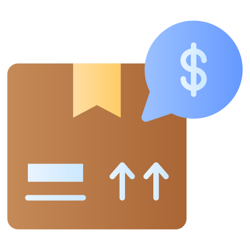 Delivery cost Generic gradient fill icon