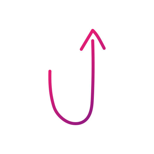 위쪽 화살표 Generic gradient outline icon