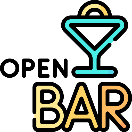 Открытый бар Special Lineal color иконка
