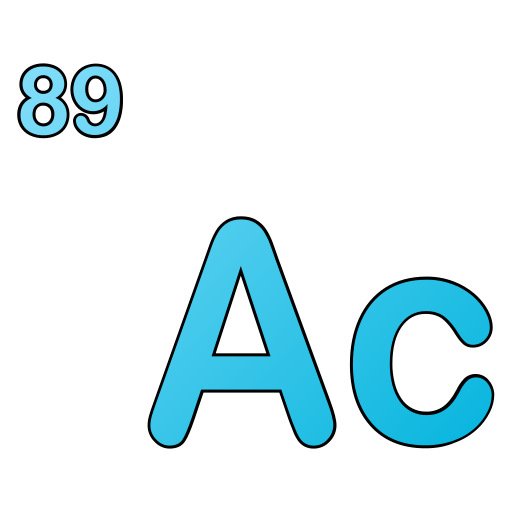 actinium Generic gradient lineal-color icoon