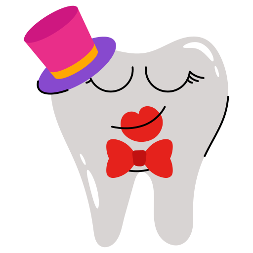 Зуб Generic Sticker Color Lineal Color иконка
