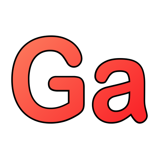 ガリウム Generic gradient lineal-color icon