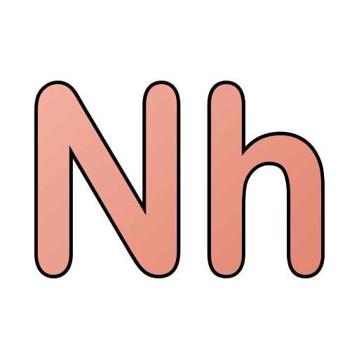 nihonium Generic gradient lineal-color icoon