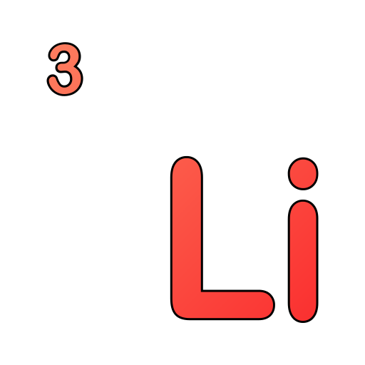 リチウム Generic gradient lineal-color icon