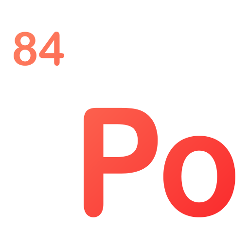 polonium Generic gradient outline icon