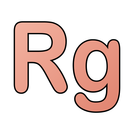 röntgenium Generic gradient lineal-color icoon