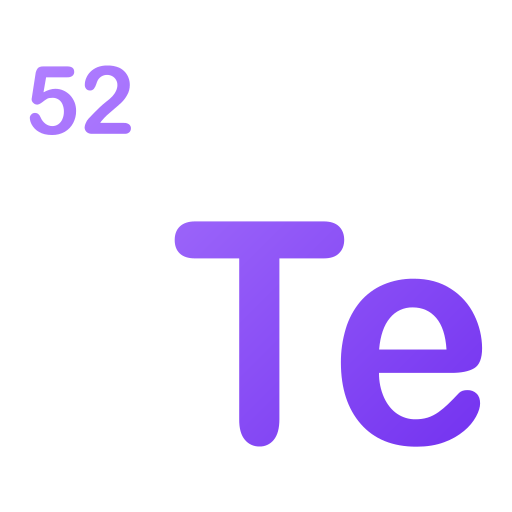 tellurium Generic gradient outline icoon