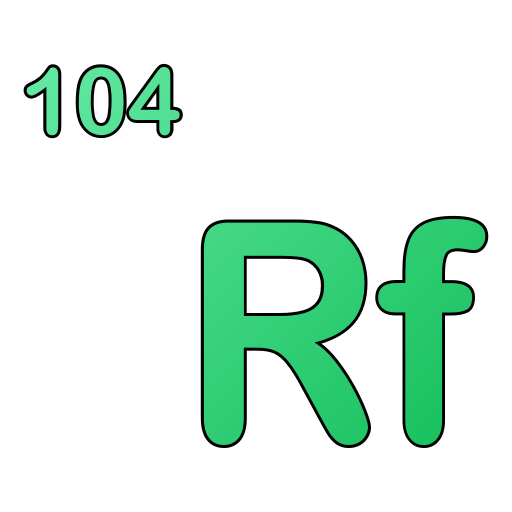rutherfordium Generic gradient lineal-color icoon