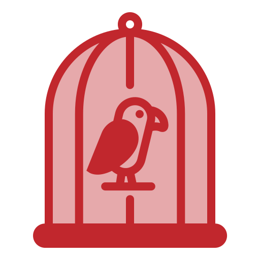 klatka dla ptaków Generic color fill ikona