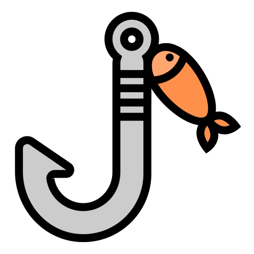 Рыболовный крючок Generic color lineal-color иконка