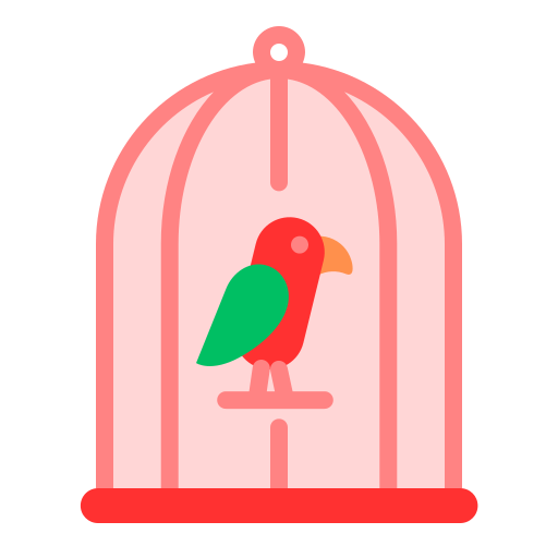 gabbia per uccelli Generic color fill icona