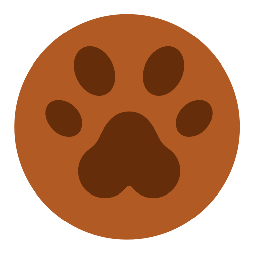 Cat paw Generic color fill icon