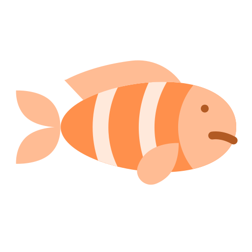 Рыба-клоун Generic color fill иконка