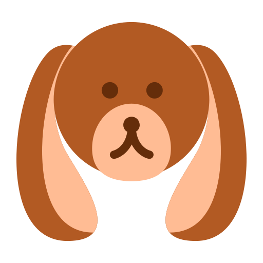 Собака Generic color fill иконка