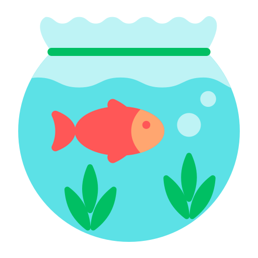ciotola di pesce Generic color fill icona