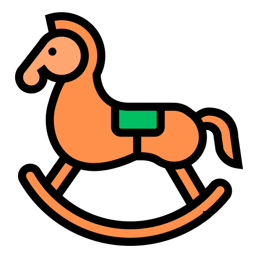 cheval à bascule Generic color lineal-color Icône