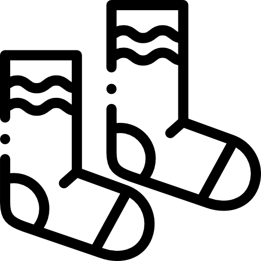 양말 Detailed Rounded Lineal icon