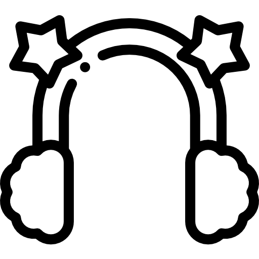 イヤーマフ Detailed Rounded Lineal icon