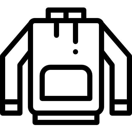 Толстовка с капюшоном Detailed Rounded Lineal иконка