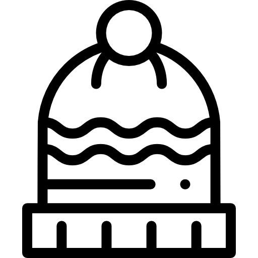 겨울 모자 Detailed Rounded Lineal icon