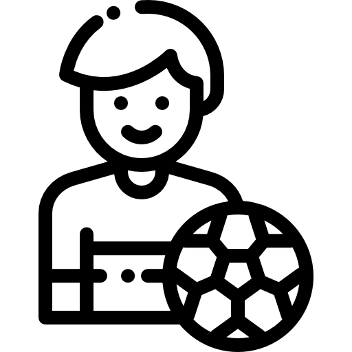 サッカー選手 Detailed Rounded Lineal icon