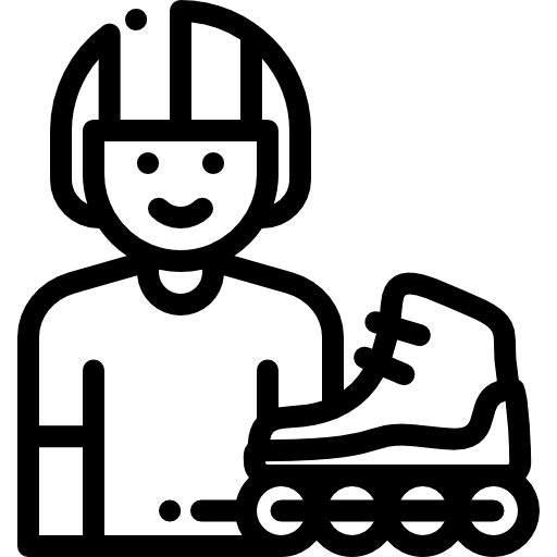 ローラースケーター Detailed Rounded Lineal icon