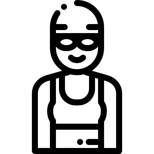スイマー Detailed Rounded Lineal icon