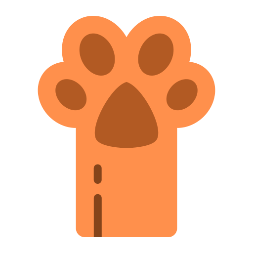 Paw Generic color fill icon