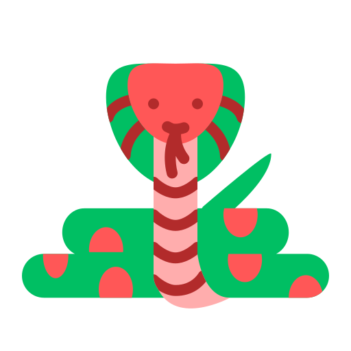 뱀 Generic color fill icon