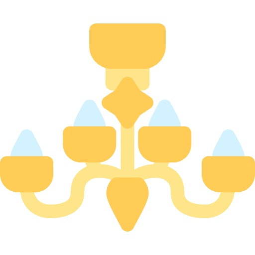 Żyrandol Generic color fill ikona