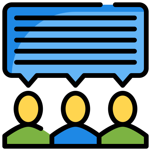 Group chat Generic color lineal-color icon