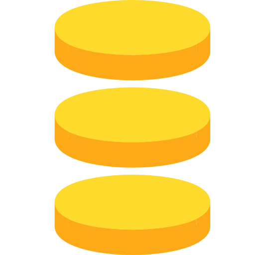 monety Generic color fill ikona