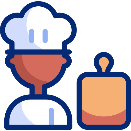 Шеф-повар Basic Accent Lineal Color иконка
