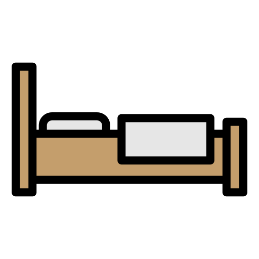 Łóżko Generic color lineal-color ikona
