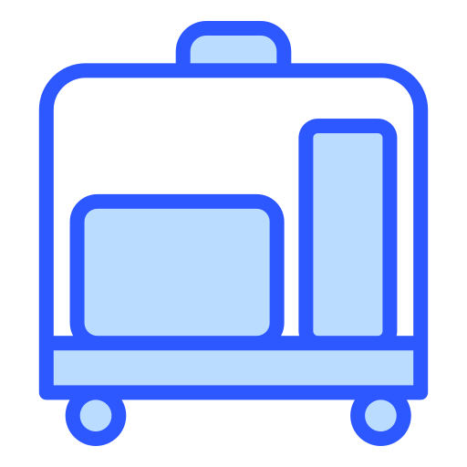 chariot à bagages Generic color lineal-color Icône