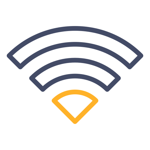 wi-fi Generic color outline ikona