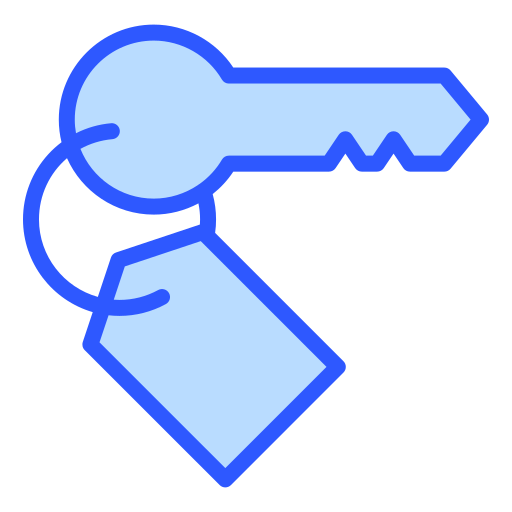 Room key Generic color lineal-color icon