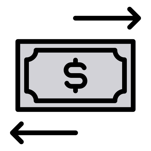 przepływ pieniędzy Generic color lineal-color ikona