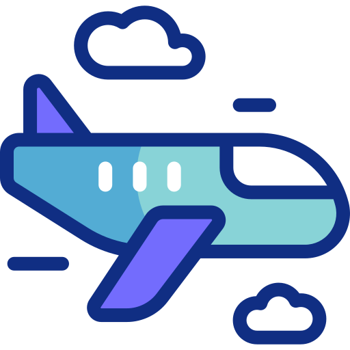 비행기 Basic Accent Lineal Color icon