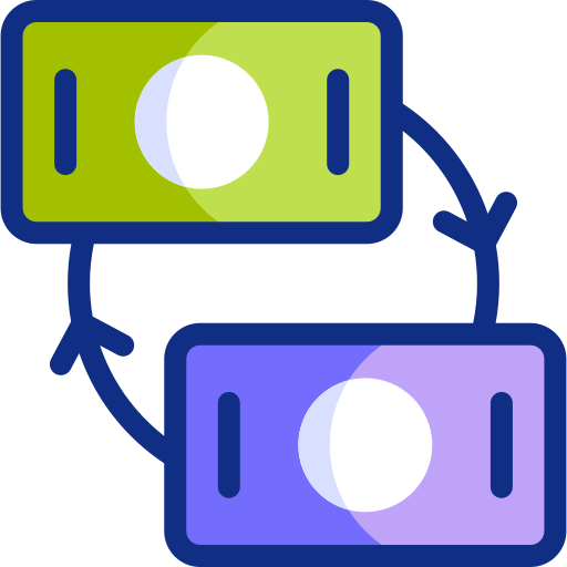 Money exchange Basic Accent Lineal Color icon